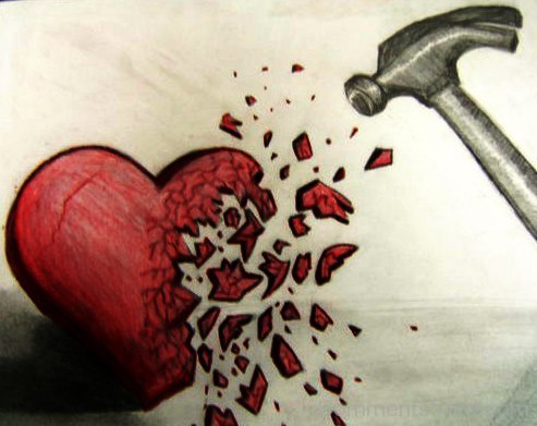 Broken heart, but no suicide